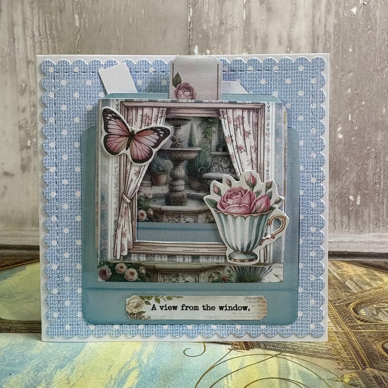 Greeting Card - A view from the window by Carolee Crafts C228