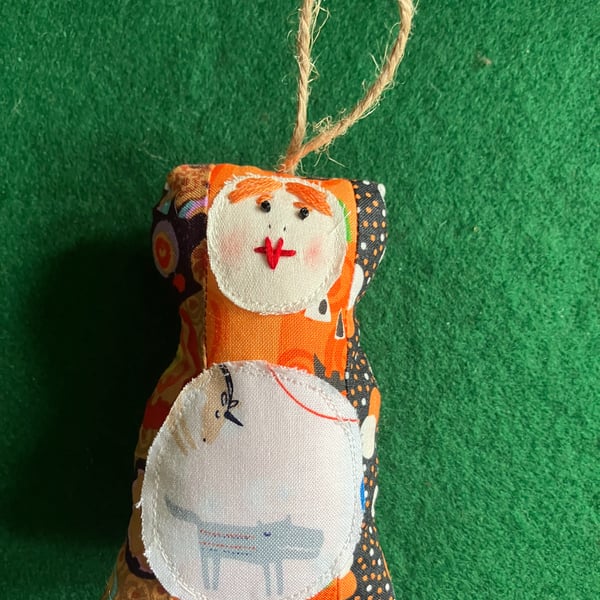 Nesting doll, wolf autumn decoration 