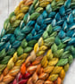 Corriedale Merino Himalayan Nettle & nepps Spinning fibre 100g Rustic apples - Image 2