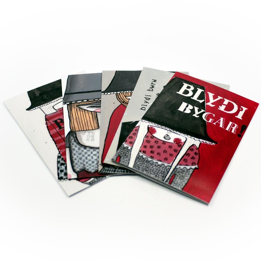 'Welsh lady' - Set of 5 Cards