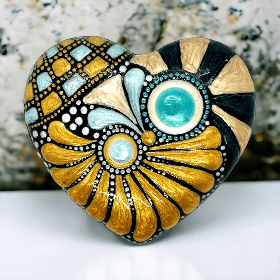 Abstract Gold & Blue Magnet