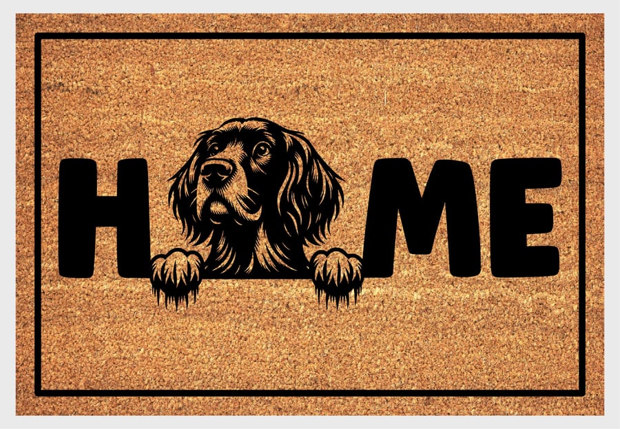 Gordon Setter Home Door Mat No.1 - Gordon Setter Dog Welcome Mat - 3 Sizes