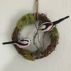 Spring time bird wreath 