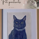 Custom pet portraits - Hand drawn 