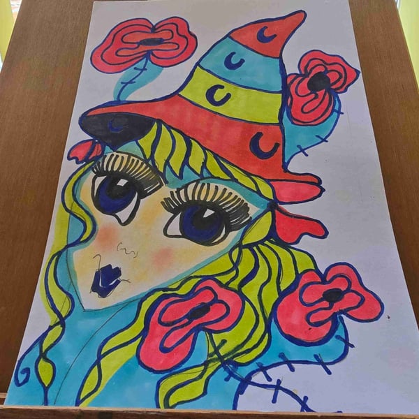 Witch Drawing 