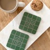 Coaster Set - Two Mosaic Wave Coasters