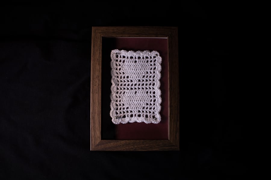 Framed Crochet Piece