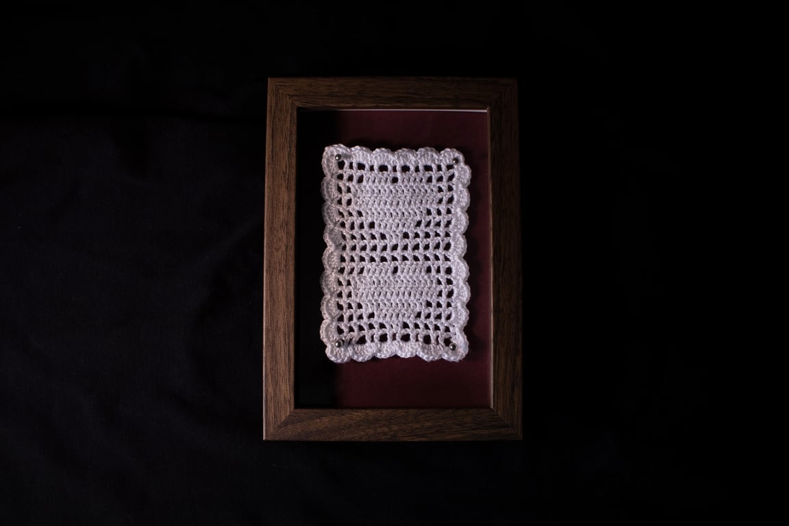 Framed Crochet Piece