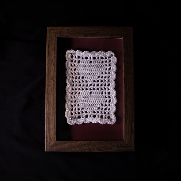 Framed Crochet Piece