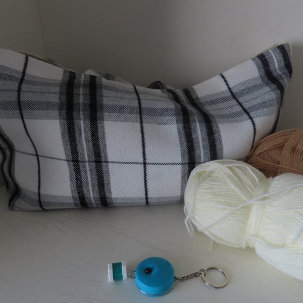Handmade Knitting Bag - Craft Tote - Craft Storage