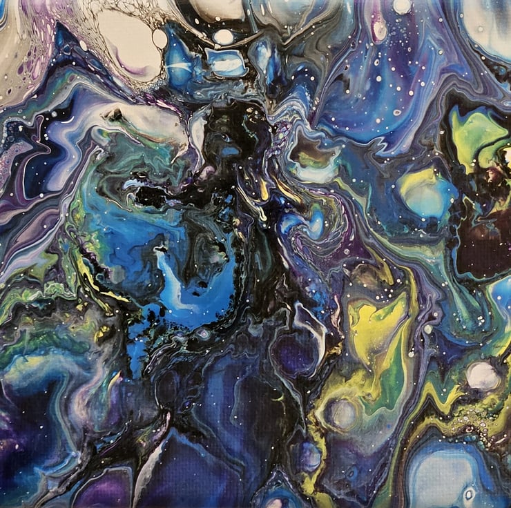 Handmade Acrylic Fluid Art - Original Abstract ... - Folksy