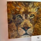 Lion Wool Painting 