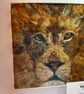 Lion Wool Painting 