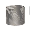 Handmade Fern Lampshades in Ashley Wild Affinis Silver Danube Fabric Drum Shape 