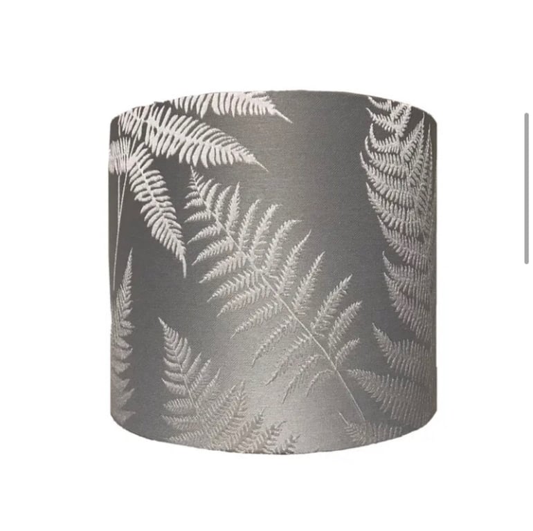 Handmade Fern Lampshades in Ashley Wild Affinis Fabric Drum Shape