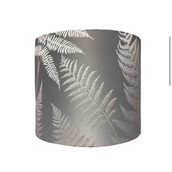 Handmade Fern Lampshades in Ashley Wild Affinis Fabric Drum Shape