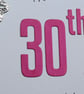 30th Birthday Card - Hot Pink Wreath Design  - Image 5