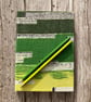 Handmade A5 'Green Shoots' Sketchbook made with 1950's Vintage Barkcloth Fabric - Image 7