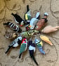 Pied Wagtail  bird hand knit tree decoration  - Image 8