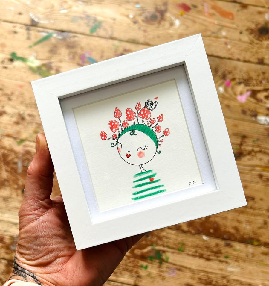 Forrest- Framed Original Mini Illustration