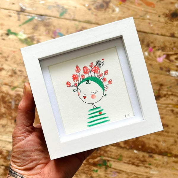 Forrest- Framed Original Mini Illustration