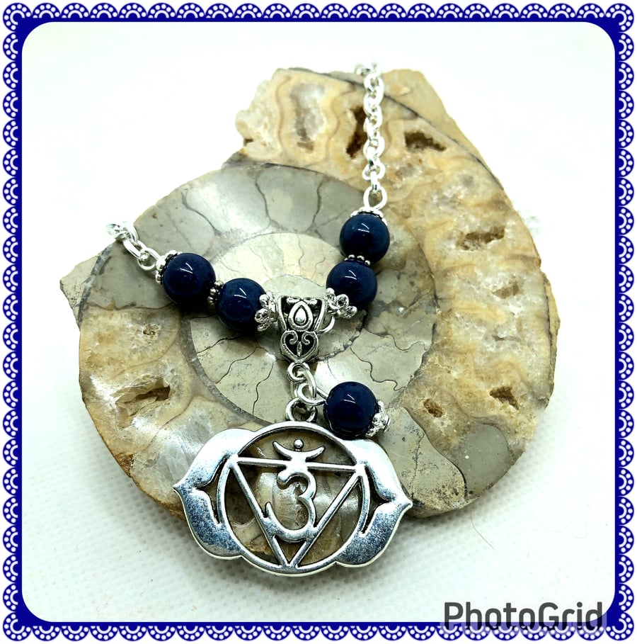 OOAK Third Eye Chakra necklace