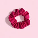 Hot Pink 100% Linen Scrunchie 