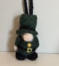 Hand Felted Leprechaun Decoration or Keyring  - Image 1