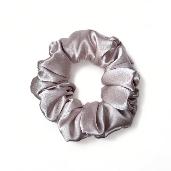 Blush Pink Satin Scrunchie - Large