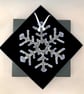 Lilac Tipped Ice Glass Snowflake  - Image 1