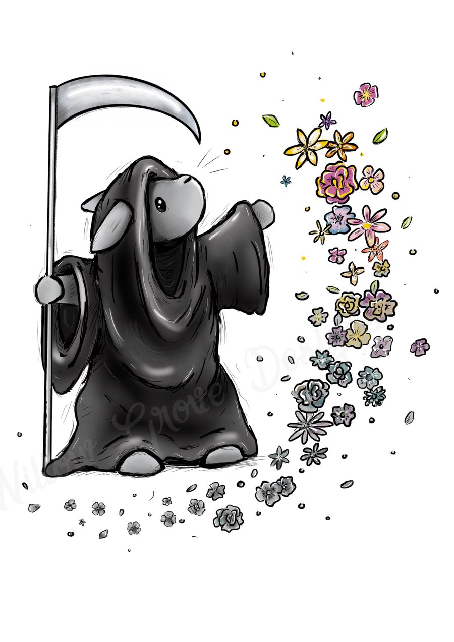 ‘Don’t be afraid’ rabbit print 