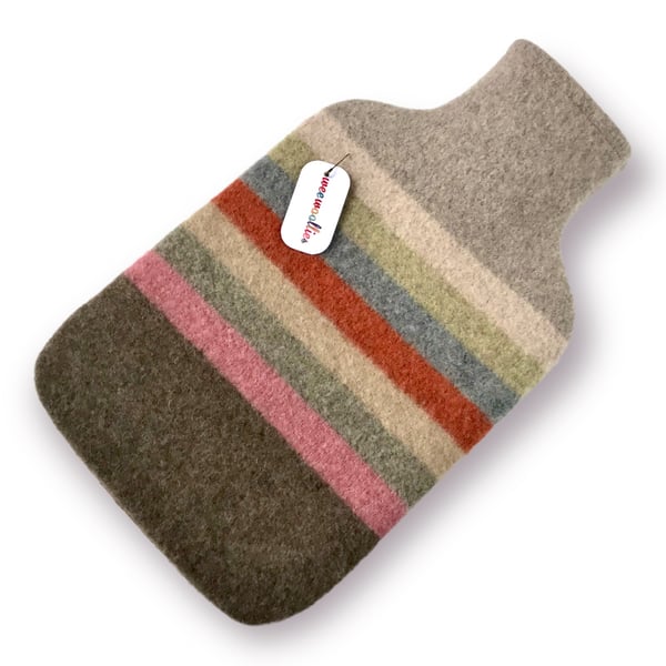 100 % Felted Merino Lambswool Hot water bottle 