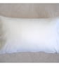 Tempur Travel Pillow Cover White 16"x10" 16x10 Cotton Sateen SMALL 500 Thread Ct - Image 1