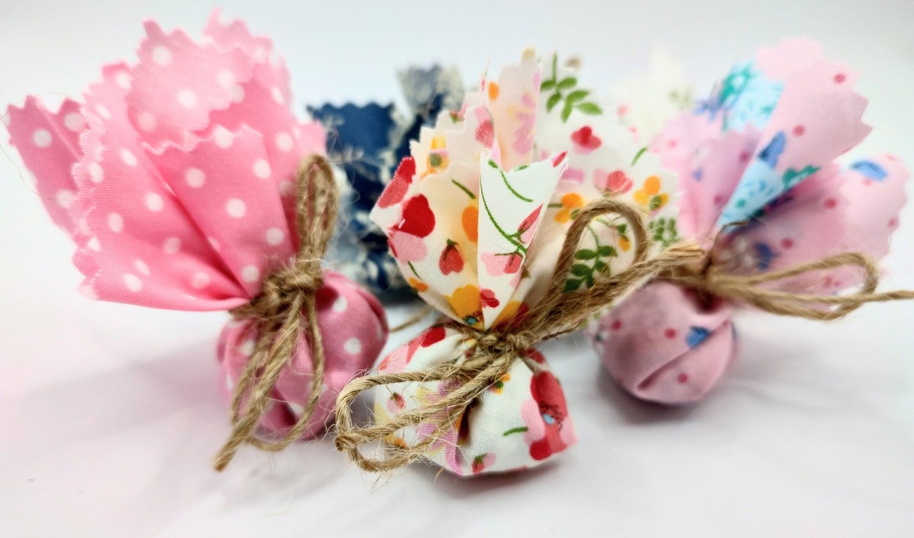 Wildflower Seed Wedding Favours: Fabric Bundles, Bee & Butterfly Mix