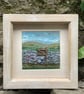 high gate with foxgloves: mixed media