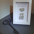 Pebble Art Love Frame “Love Is the Whole Thing”, 10 by 15 cm
