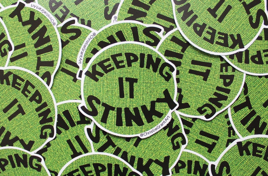 Keeping it stinky - Eco-Friendly Stickers
