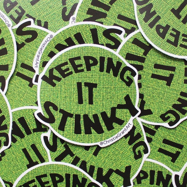 Keeping it stinky - Eco-Friendly Stickers