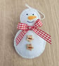 Cute Hand Stitched Felt Hanging Snowman