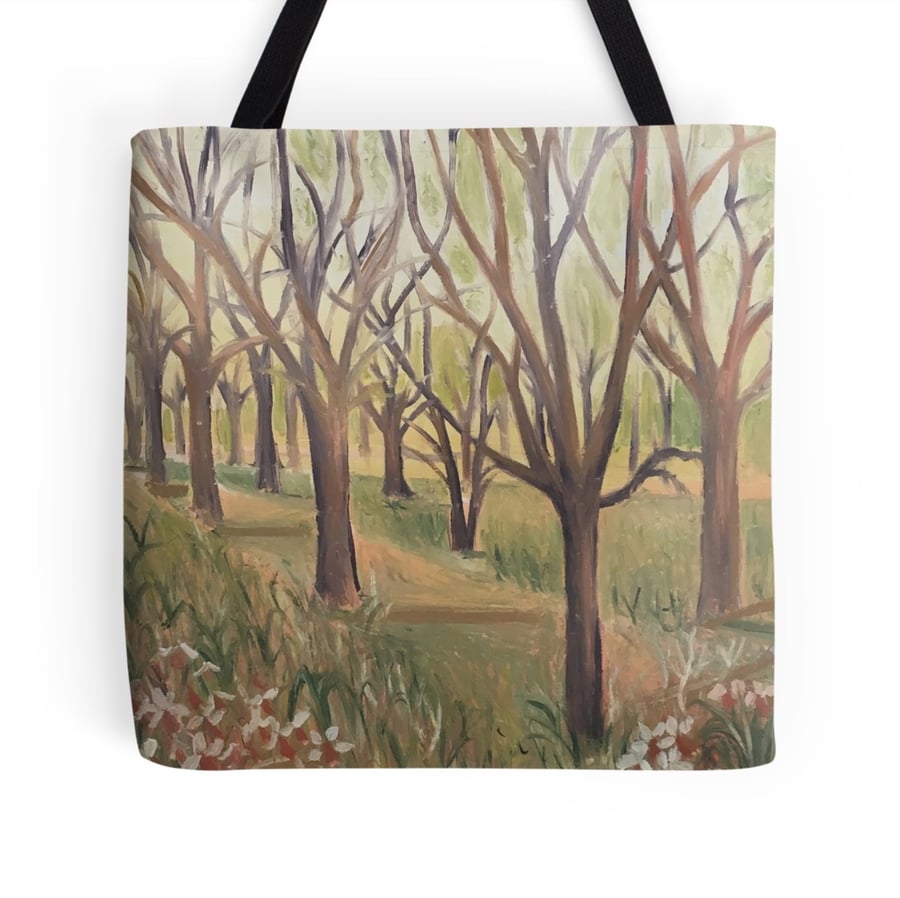 Beautiful Tote Bag Featuring The Design ‘Inspiration In The Wild Garden’