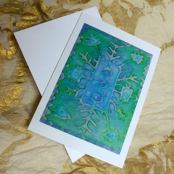 'Into the Blue Green' Card