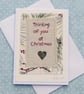 Hand-stitched words for someone you are thinking of especially this Christmas - Image 4