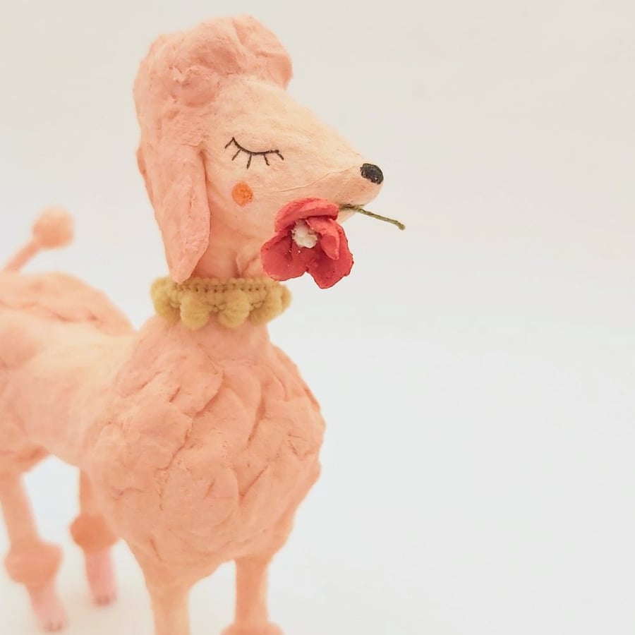 Vintage Style Spun Cotton Poodle