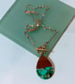 Walnut & Resin Pendant Necklace. - Image 3