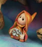 Tiny Magical Gnome 'Thea' with jewelled belt OOAK Ann Galvin - Image 3