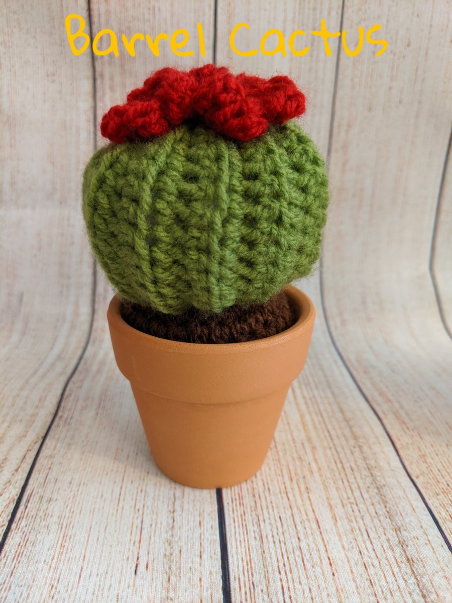 Crochet Barrel Cactus 