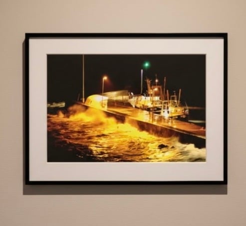 Print of Torquay Harbour in the midst of a storm, Devon Photo Picture