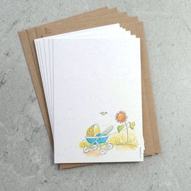 Postcards (pack of 6) Baby Boy World  Eco friendly