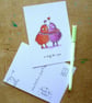 A6 Monster "a hug for you" Postcard - Image 2