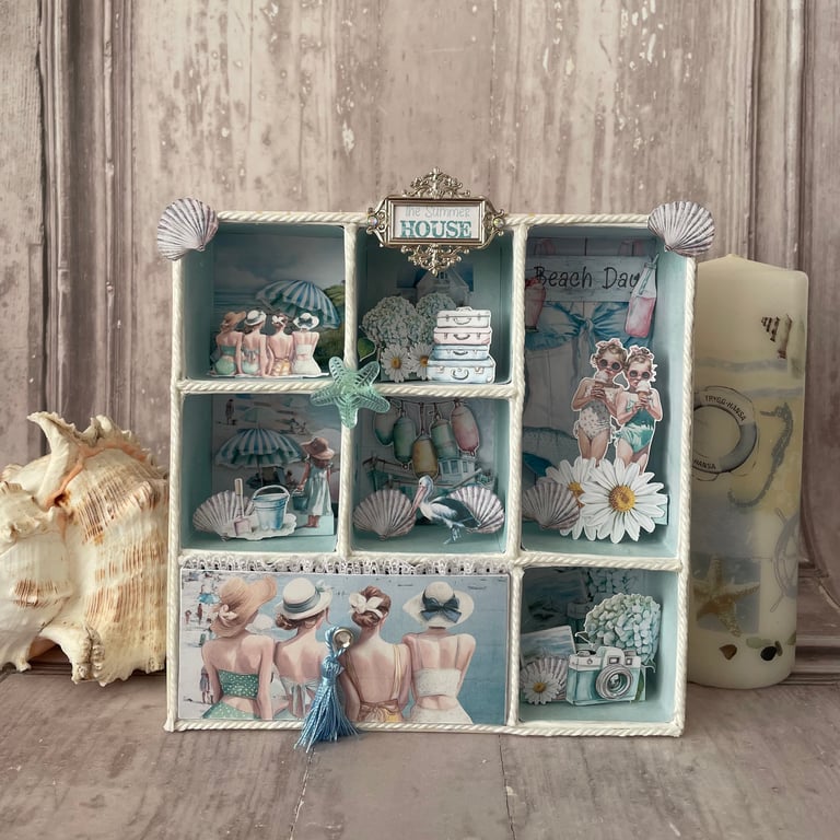 Shadow Box (Beach House) by Carolee Crafts CR 0002